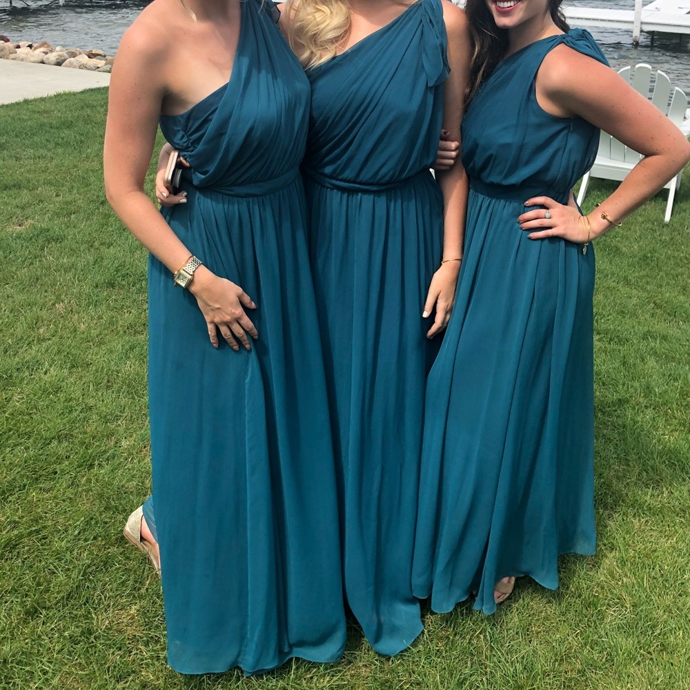 Bridesmaid dress teal Little Borrowed Dress 8